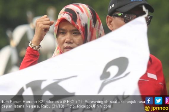 Koordinator Aliansi Honorer K2: Apa Lagi yang Diharapkan dari Bu Titi? - JPNN.COM