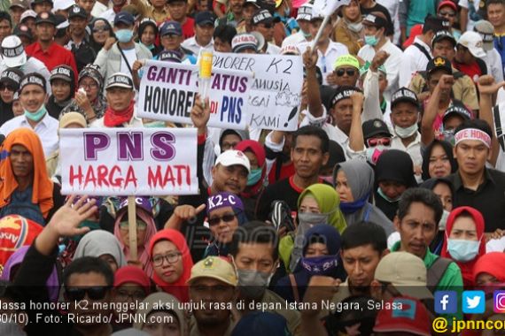 Honorer K2 Beri Deadline Jokowi 1 Bulan, Prabowo jadi Opsi - JPNN.COM