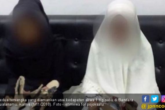Bawa 1 Kg Sabu, Menantu dan Mertua Ditangkap di Kualanamu - JPNN.COM