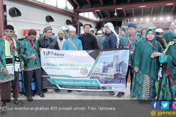 Berpedoman SIPATUH, Tifa Tour Berangkatkan 409 Jemaah Umrah - JPNN.COM