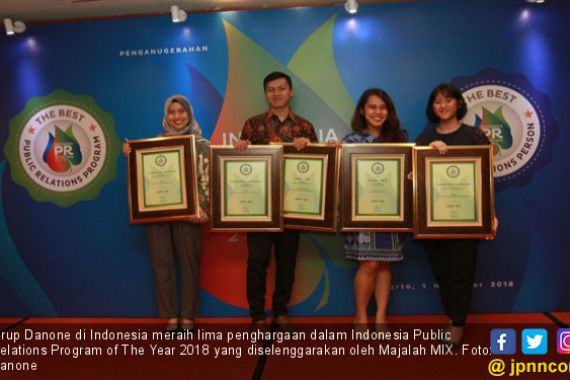 Grup Danone di Indonesia Sabet 5 Penghargaan IPRA 2018 - JPNN.COM