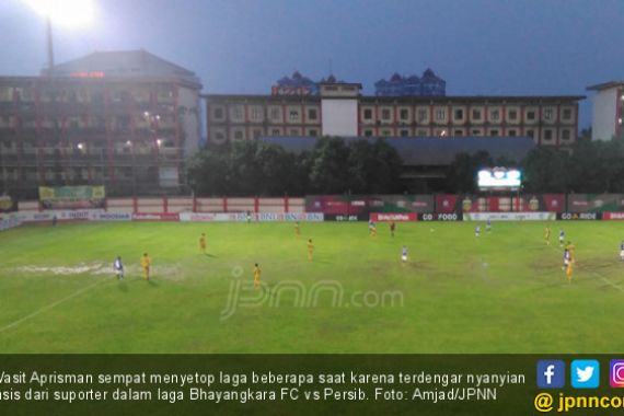 Ada Lagu Rasis, Laga Bhayangkara vs Persib Sempat Dihentikan - JPNN.COM