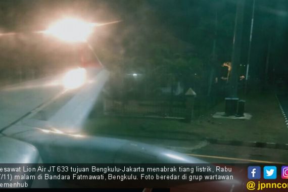 Pesawat Lion Air JT 633 Tabrak Tiang, Kesalahan AMC Bandara? - JPNN.COM
