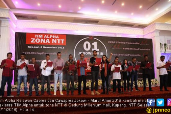 Tim Alpha Zona NTT Deklarasi Mendukung Jokowi - Ma'ruf Amin - JPNN.COM