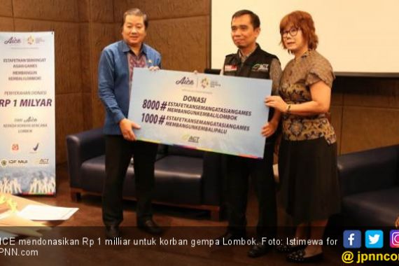 Donasi Rp 1 Miliar dari AICE untuk Korban Gempa Lombok - JPNN.COM