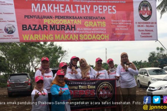 Emak-Emak Pendukung Prabowo-Sandi Gerilya ke Basis Lawan - JPNN.COM