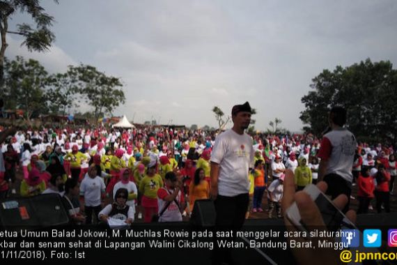 Balad Jokowi Gelar Silaturahmi dan Senam Sehat - JPNN.COM