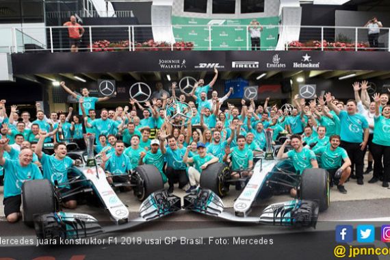 Hasil F1 Brasil: Hamilton Bawa Mercedes Juara Konstruktor - JPNN.COM