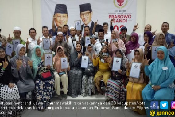 Honorer K2 Jatim Resmi Mendukung Prabowo - Sandi - JPNN.COM