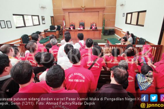 Pedagang Pasar Kemiri Muka Banding Putusan PN Depok - JPNN.COM