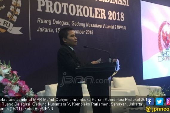 Sesjen MPR Tekankan Pentingnya Koordinasi Petugas Protokol - JPNN.COM