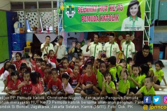 Pemuda Katolik Merayakan HUT Ke-73 Bersama Anak Panti Asuhan - JPNN.COM