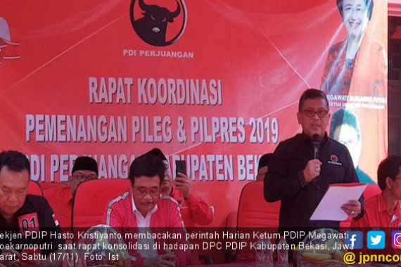 Hasto: PDIP Bertanggung Jawab Memenangkan Jokowi - Ma'ruf - JPNN.COM