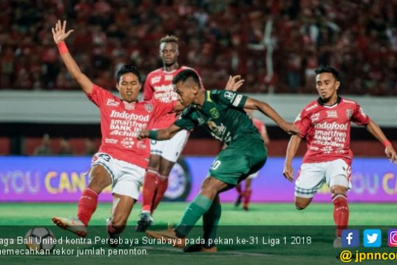 Laga Bali United vs Persebaya Pecahkan Rekor Jumlah Penonton - JPNN.COM