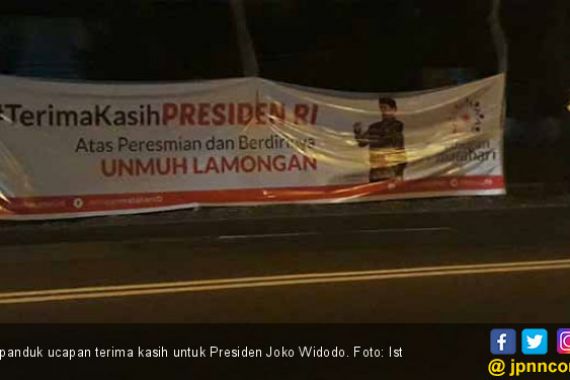 Jaringan Matahari Bentangkan Spanduk Jokowi Sejauh 40 KM - JPNN.COM