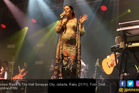 Raisa Kenalkan Calon Bayi di Tengah Konser Tunggalnya - JPNN.COM