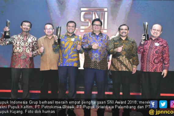 Pupuk Indonesia Grup Boyong 4 Penghargaan SNI Award 2018 - JPNN.COM