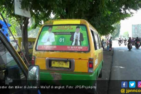 Angkot Dibayar 50 Ribu untuk Tempel Stiker Jokowi - Ma'ruf - JPNN.COM
