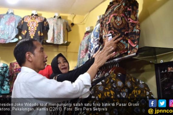 Kunjungi Pekalongan, Presiden Beli Batik 'Motif Jokowi' - JPNN.COM