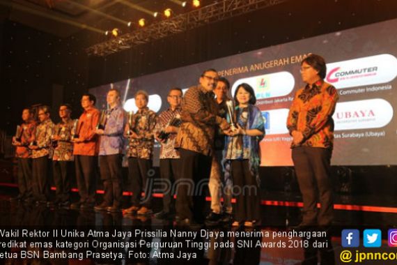 Raih Emas Ke-4 SNI Award 2018, Atma Jaya Bidik Platinum - JPNN.COM