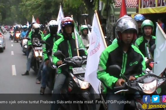 Ratusan Driver Ojek Online Desak Prabowo Minta Maaf - JPNN.COM