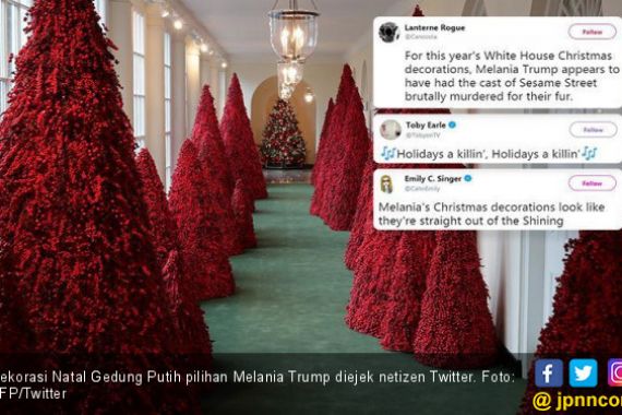 Dekorasi Natal Nyonya Trump Disebut Menakutkan - JPNN.COM