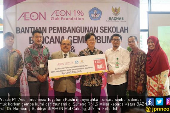 AEON Group Gandeng Baznas Salurkan Donasi untuk Korban Gempa - JPNN.COM