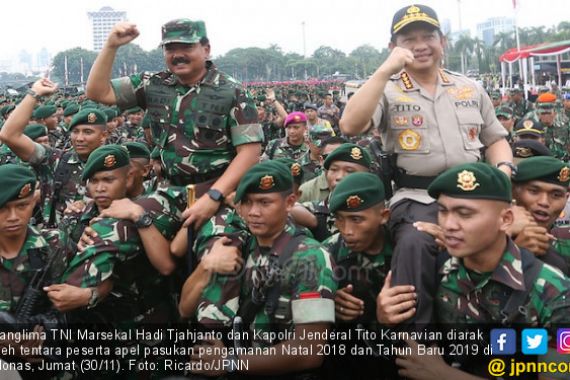 Kapolri Kaget Panglima TNI Kerahkan 43 Ribu Tentara di Monas - JPNN.COM