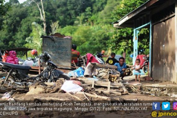Banjir Bandang Kembali Melanda Agara, 1.225 Warga Mengungsi - JPNN.COM