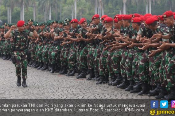 Jumlah Pasukan TNI dan Polri Ditambah, Dikirim ke Nduga - JPNN.COM
