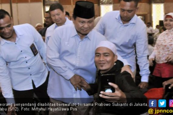 Munajat Penyandang Disabilitas demi Kemenangan Prabowo - JPNN.COM