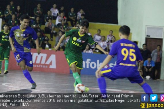 Tumbangkan UNJ, UBL Juara LIMA Futsal Jakarta Raya - JPNN.COM