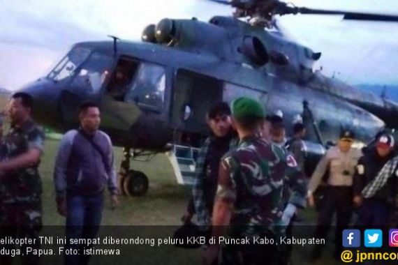  KKB Berondong Helikopter TNI, Dibalas dari Atas - JPNN.COM
