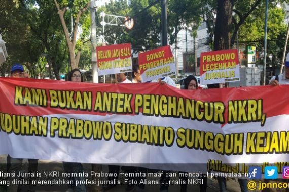 Aliansi Jurnalis NKRI Minta Prabowo Minta Maaf - JPNN.COM