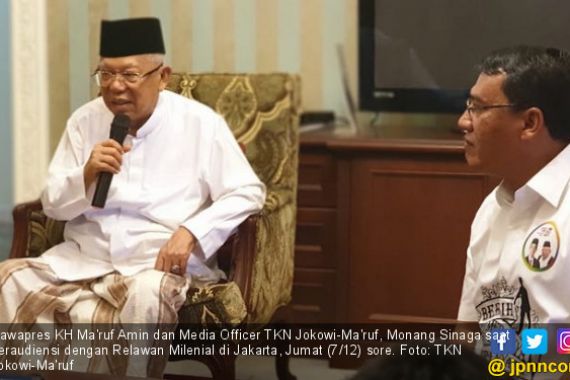 Kiai Ma'ruf Amin Ajak Santri Lawan Isu Jokowi PKI - JPNN.COM