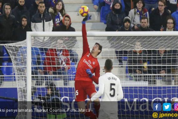Berkat Thibaut Courtois Real Madrid Menang dari Huesca - JPNN.COM