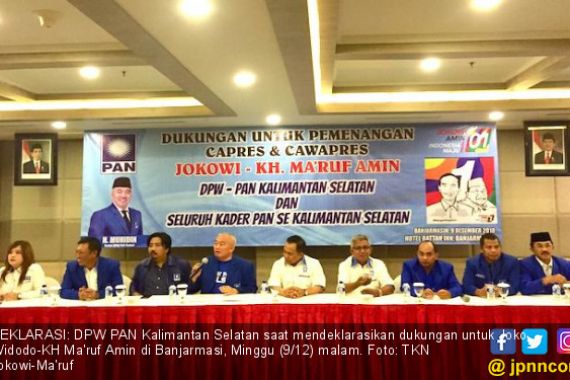 PAN Kalsel Ogah Dukung Prabowo, TKD Melapor ke Kiai Ma'ruf - JPNN.COM