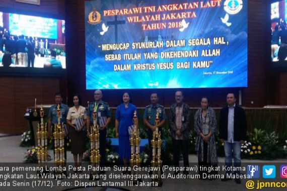 Lantamal III Jakarta Raih Juara Pertama Lomba Pesparawi - JPNN.COM