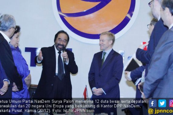 Surya Paloh Kampanyekan Jokowi di Depan Delegasi Uni Eropa - JPNN.COM