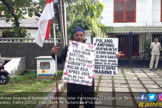 Jalan Kaki dari Tegal ke Jakarta Demi Ketemu Pak Prabowo - JPNN.COM