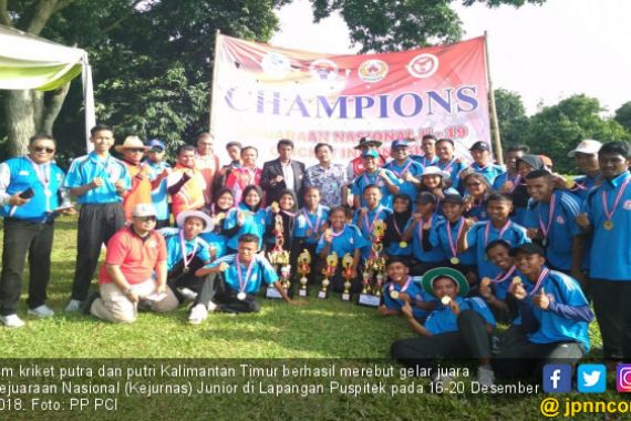 Kaltim Kawinkan Gelar Kejurnas Junior Kriket 2018 - JPNN.COM