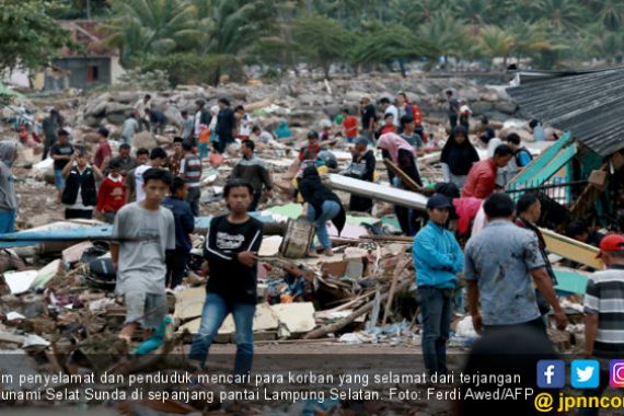 Tsunami Selat Sunda: 882 Rumah Rusak, 16.082 Warga Mengungsi - JPNN.COM