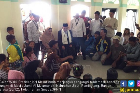 Pesan Kiai Ma’ruf untuk Pengungsi Tsunami Banten - JPNN.COM