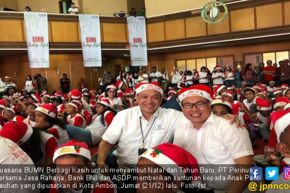 Sambut Natal, Perinus dan Tiga BUMN Berbagi Kasih di Ambon - JPNN.COM