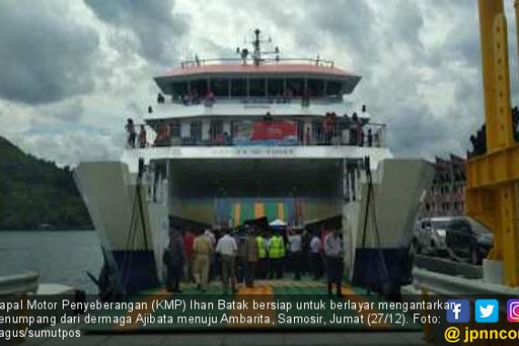 KMP Ihan Batak Resmi Beroperasi di Danau Toba - JPNN.COM
