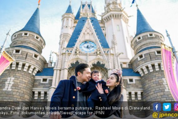Mewah, Sandra Dewi Rayakan Ultah Anak di Disneyland Tokyo - JPNN.COM
