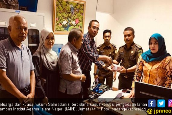 Terpidana Korupsi Pengadaan Lahan IAIN Bayar Denda Sebegini - JPNN.COM