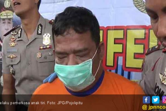 Pelaku Pemerkosa Anak Tiri Menangis Histeris Saat Ditangkap - JPNN.COM