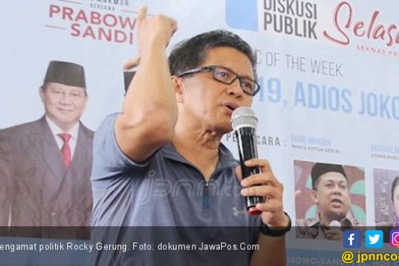 Adios Jokowi, Elektabilitasnya Tergerus Rocky Gerung? - JPNN.COM
