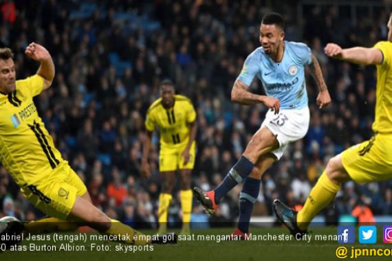 Piala Liga: Manchester City Cukur Burton 9-0, Lihat Golnya - JPNN.COM